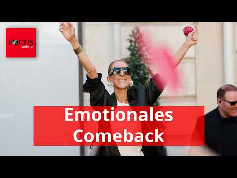 Before comeback concert: Céline Dion sings with fans in Paris
