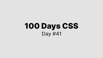 【 100 Days CSS Challenge 】ASMR Programming - Day 41