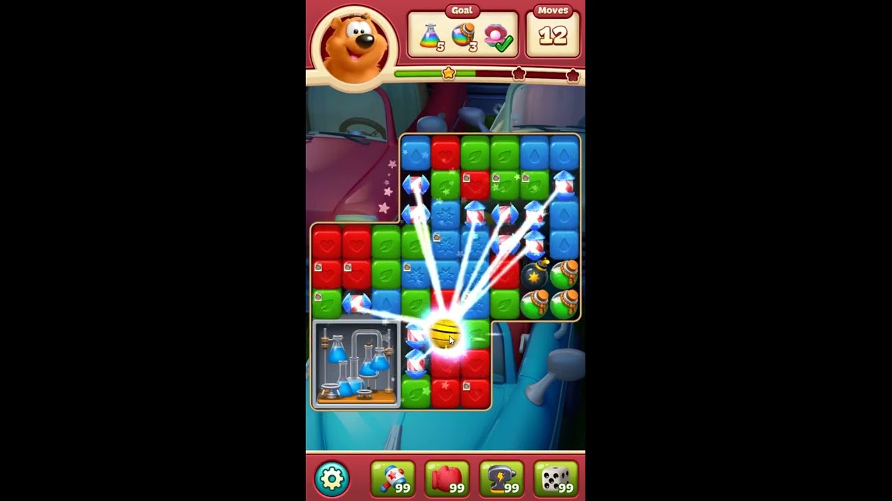 Toon Blast Level 8083 - NO BOOSTERS 🐻🐺🐱 | SKILLGAMING ✔️