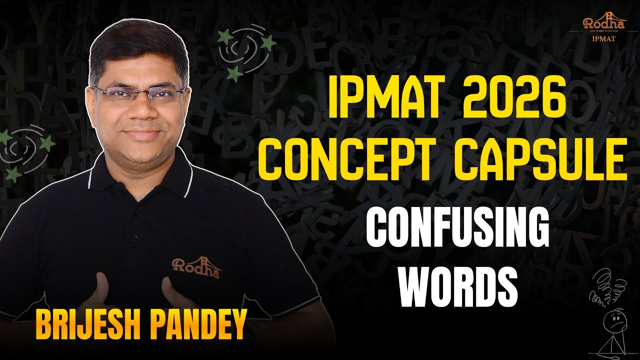 CONFUSING WORDS | IPMAT 2026 concept capsule | VARC | Brijesh Pandey Sir
