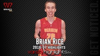 Brian Rice 2016-17 Junior  Highlights (F | Bergen Catholic Crusaders | 2018)