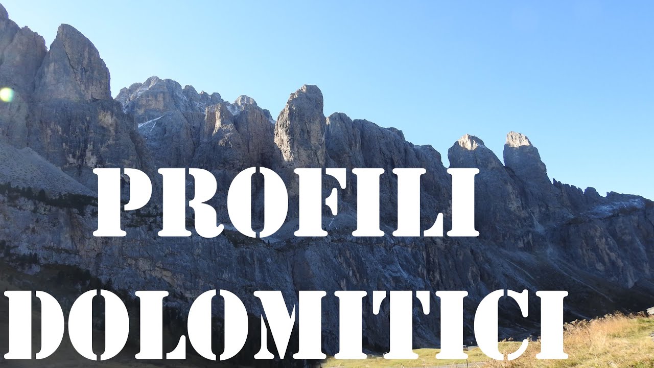 Profili dolomitici al Passo Gardena innevato (2136 m)