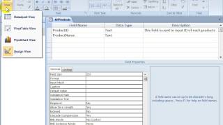 Access 2013 Part 1: Create table in table design view khmer tech.