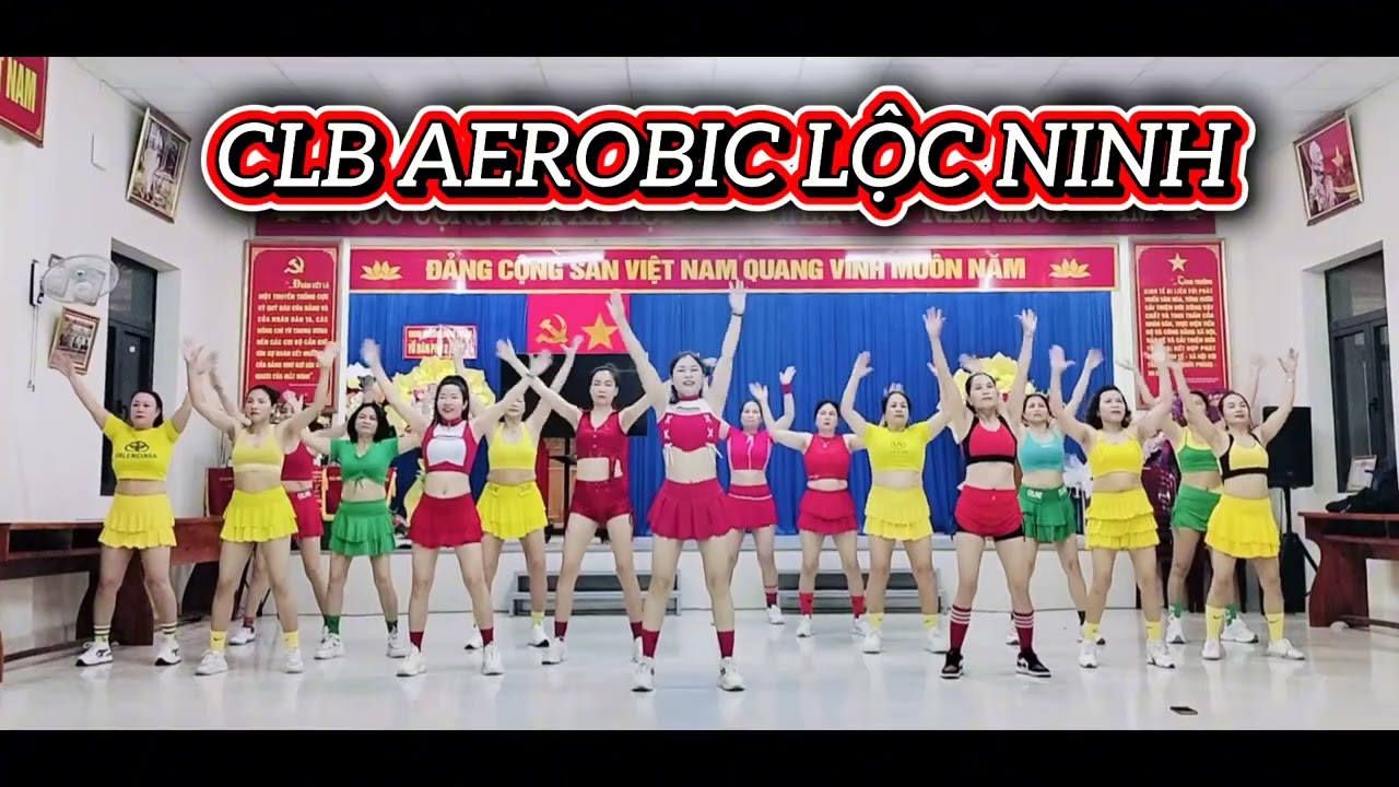 34P Aerobic Tổng hợp giảm cân sau Tết/ Hà Nguyễn aerobic Lộc Ninh
