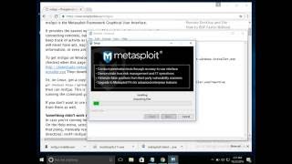 Installing msfgui