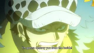 Law Uses Gamma Knife And Bypass Kaido Tough Skin To Operate On Kaido One Piece Law Moments