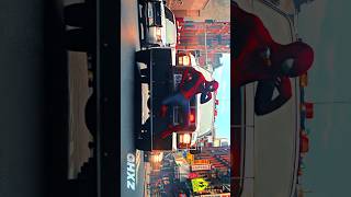 Spider-Man web swinging POV shots enhanced by immersive 3D spatial audio#spiderman #shorts#marvel