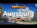 Walking in AUGSBURG / Germany 🇩🇪- Central City and Fuggerei - 4K 60fps (UHD)