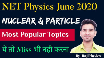 Nuclear Physics | CSIR NET Exam | Important Topics | Physical Science | SET Exam | Net Physics