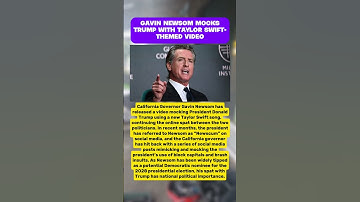 Gavin Newsom maakt Trump belachelijk met video met Taylor Swift-thema #truedialogue