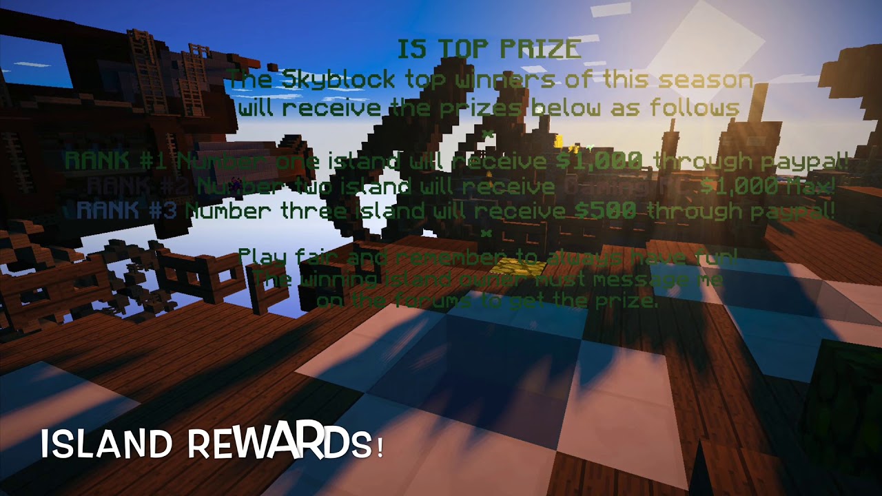 Server ip = opnation.org , BEST skyblock server of 2019