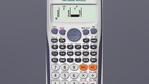 Using CASIO fx-911ES PLUS calculator to find the slope and to interpolate a value