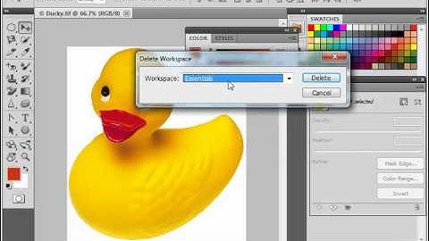 Photoshop CS5 Tutorial Creating Custom Workspaces Adobe Training Lesson 1.3
