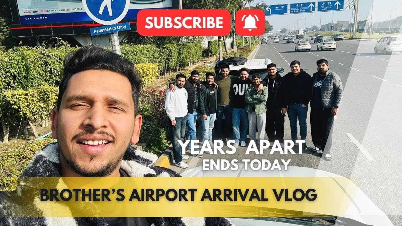 YEARS APART ENDS TODAY | BROTHER'S AIRPORT ARRIVAL VLOG | REACTIONS | FRIENDS & FAMILY