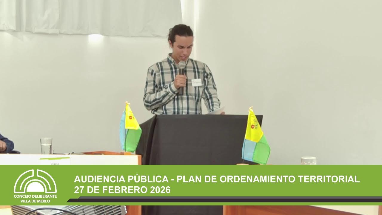 AUDIENCIA PÚBLICA - PLAN DE ORDENAMIENTO TERRITORIAL