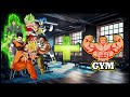Dragonball characters in Gym Mode 💪 #anime #dbz #dbs