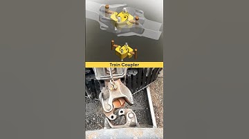 Train Coupler #mechanism #caddesign #train #locomotive #solidworks #3dvideo #360video #animation