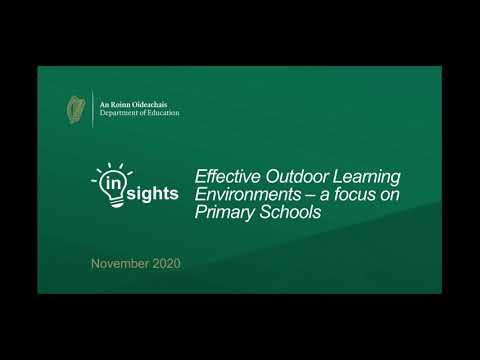 Effective Outdoor Learning Environments - A Focus On Primary Schools