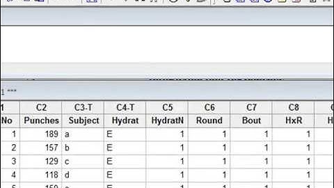 Frequency data (Minitab)
