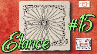ELANCE || 100 Days of Zentangle ® 2021 || Day 14