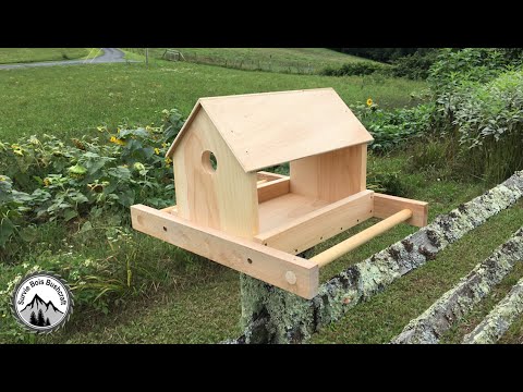 Comment fabriquer une mangeoire en bois pour les oiseaux ! 