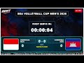 🔴 LIVE | INDONESIA 🇮🇩 vs 🇰🇭 CAMBODIA | 3rd Place: SEA V Cup Men's 2026 | Live Score Volleyball