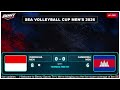 🔴 LIVE | INDONESIA 🇮🇩 vs 🇰🇭 CAMBODIA | 3rd Place: SEA V Cup Men's 2026 | Live Score Volleyball