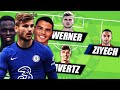 LA NOUVELLE ÉQUIPE MONSTRUEUSE DE CHELSEA 2020/21 ! Avec WERNER, HAVERTZ, ZIYECH, THIAGO SILVA...