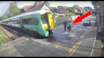 Heart-stopping near misses at railway level crossings in CCTV released by Network Rail