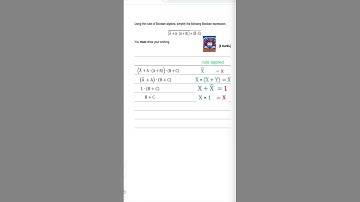 #alevelcomputerscience crack Boolean algebra in 40 seconds.