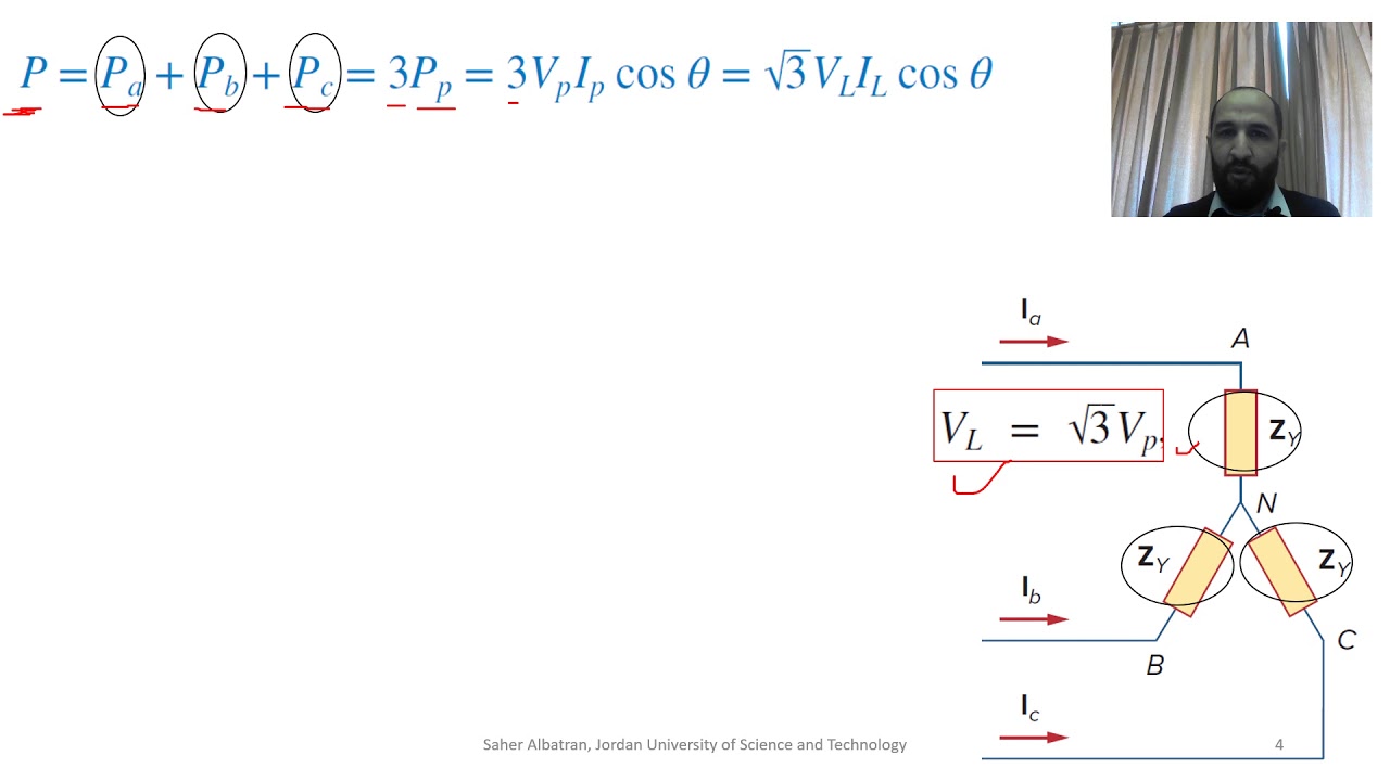 28. Power in a Balanced three-phase System (1)