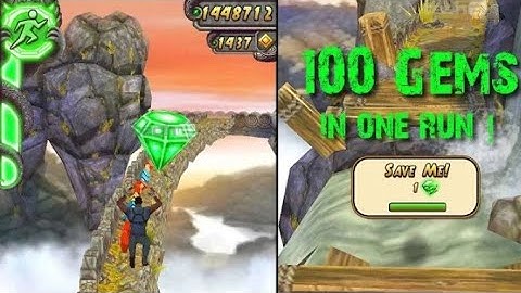How To Get 100 Gems In On Run | Temple Run 2 | Hamza Plays