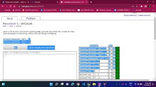 strCount Recursive Programming Problem in java - 12 |  Java Programming in hindi