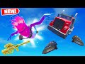 LES VOITURES TOMBENT DU CIEL sur FORTNITE CREATIF !