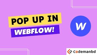 How to Create a Popup in Webflow | Interaction Masterclass || Alamgir H Kobir