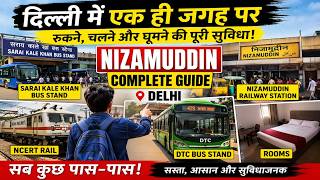 Delhi Transport Hub Tour 🔥 Sarai Kale Khan Bus Stand | Namo Bharat | DTC Bus Stop | Nizamuddin