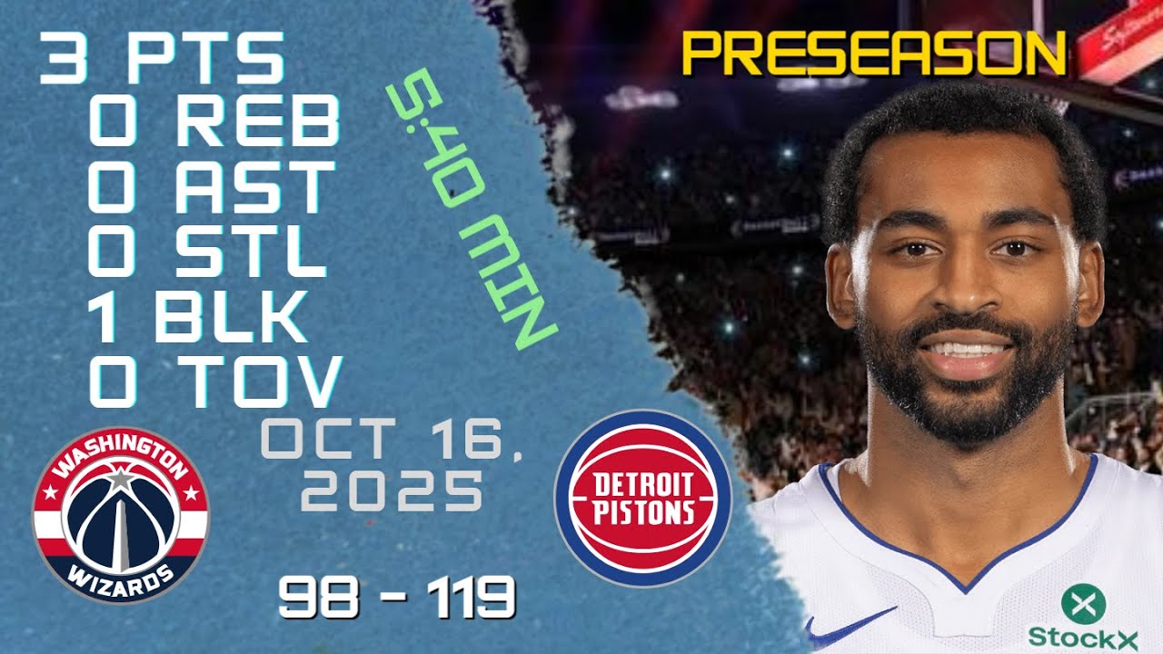 Брайс Уильямс: лучшие моменты матча против WIZARDS 16.10 2025 NBA PRESESON