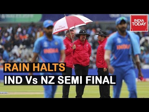 Rain Spoils India Vs New Zealand Mega Semi Final Clash At Manchester