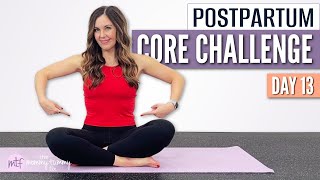 Postpartum Core Challenge Workout 13: Simple 12 Min Ab Routine for Busy Moms