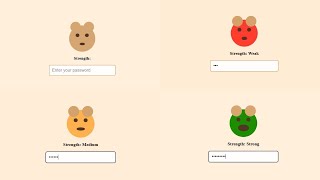 Password Strength Checker Using HTML,CSS and Javascript.