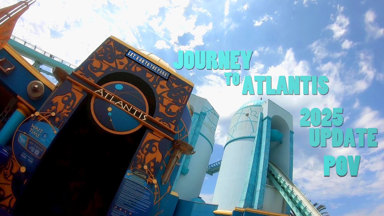 SeaWorld San Diego - Journey To Atlantis - 2025 Update POV
