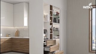 Hettichs Slideline 18 & Innotech Atira Space-Saving Kitchen Design Magic
