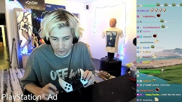 xQc tries out the New PlayStation mic while being sponsored