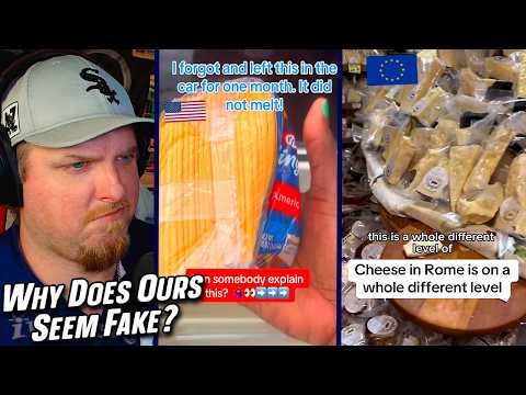 American Cheese quality VS European Cheese quality.. *WOW 🧀
