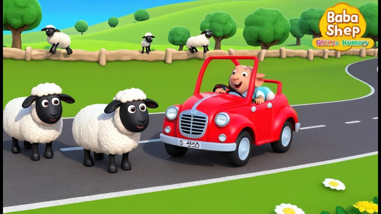 Baba Racer Baba Sheep on a Racing Car | Funny and Fun Kids Nursery Rhyme Animation ...