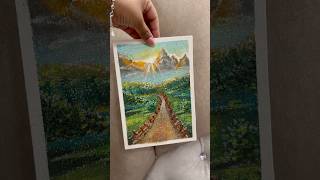 Nature painting #oilpastel #nature #naturelovers #art #artist #trending #fypシ #fypシ゚viral #art