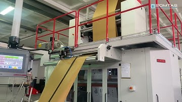 Optional 2 PLY PAPER with TC 18-46 Model II Flat Handle Paper Bag Machine SOMTAŞ MACHINERY #paperbag