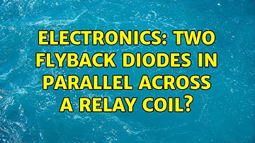 Electronics: Two flyback diodes in parallel across a relay coil?