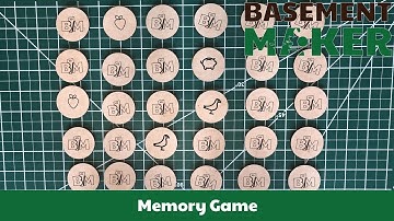 Laser Cut Memory Game on the Glowforge using Illustrator
