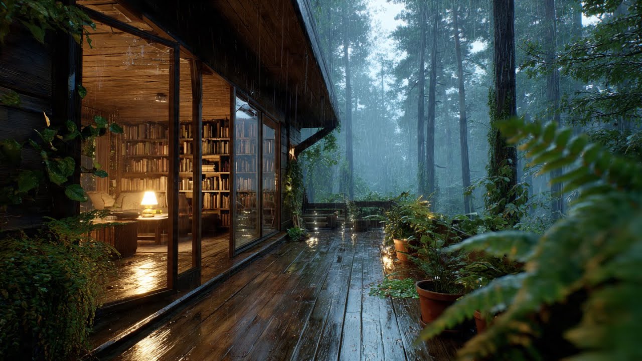 Best Rain in the Forest at Night  | Sleep Deeply with Rain Sounds  - Soothing Rain Sounds for Sleep